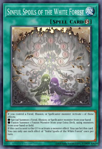 Sinful Spoils of the White Forest Common SUDA-EN055 Supreme Darkness Yugioh card