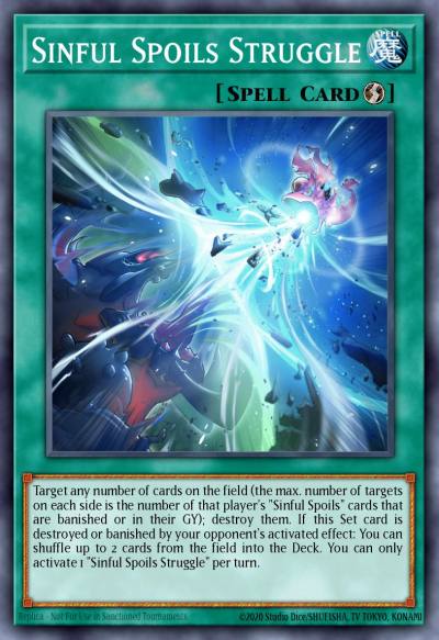 Sinful Spoils Struggle Common MP25-EN358 2025 Mega-Pack Tin Yugioh card