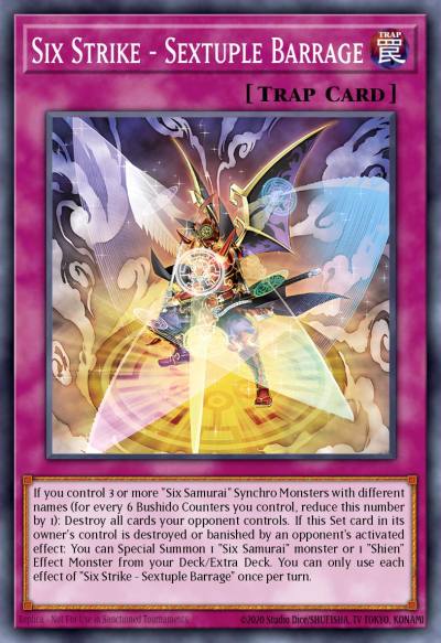 Six Strike - Sextuple Barrage Common SUDA-EN078 Supreme Darkness Yugioh card