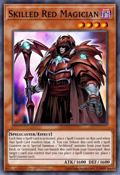Skilled Red Magician Rare DOCS-EN036 Dimension of Chaos Yugioh card