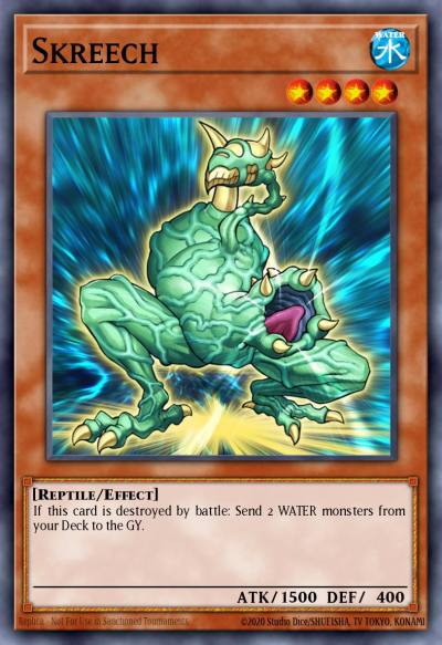 Skreech Secret Rare GLAS-EN086 Gladiators Assault Yugioh card
