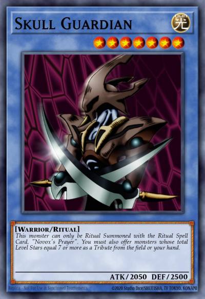 Skull Guardian Rare TP2-007 Tournament Pack 2nd Season Yugioh card