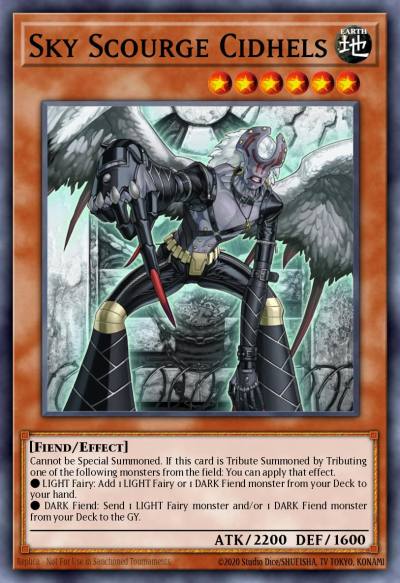 Sky Scourge Cidhels Common LIOV-EN025 Lightning Overdrive Yugioh card