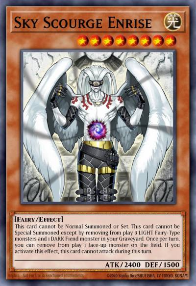 Sky Scourge Enrise Super Rare FOTB-EN021 Force of the Breaker Yugioh card