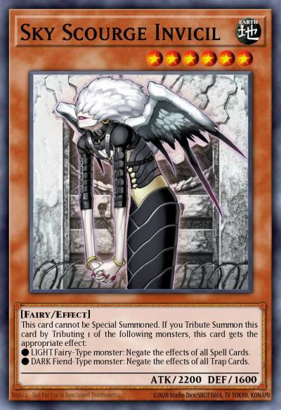 Sky Scourge Invicil Super Rare FOTB-EN023 Force of the Breaker Yugioh card