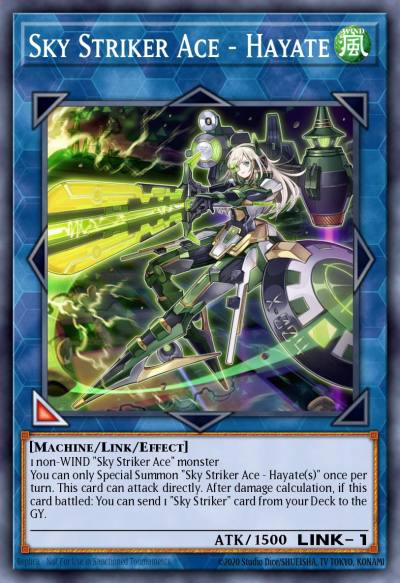 Sky Striker Ace - Hayate Prismatic Secret Rare MP19-EN109 2019 Gold Sarcophagus Tin Mega Pack Yugioh card