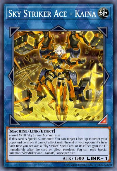 Sky Striker Ace - Kaina Prismatic Secret Rare MP20-EN023 2020 Tin of Lost Memories Mega Pack Yugioh card