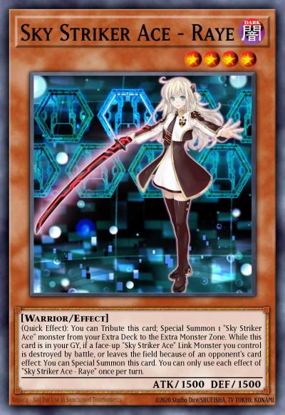 Sky Striker Ace - Raye Prismatic Secret Rare MP19-EN259 2019 Gold Sarcophagus Tin Mega Pack Yugioh card
