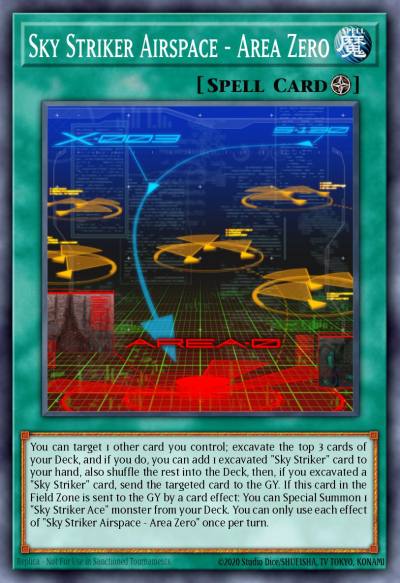 Sky Striker Airspace - Area Zero Common MP19-EN269 2019 Gold Sarcophagus Tin Mega Pack Yugioh card