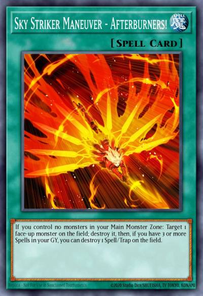 Sky Striker Maneuver - Afterburners Super Rare MP19-EN261 2019 Gold Sarcophagus Tin Mega Pack Yugioh card