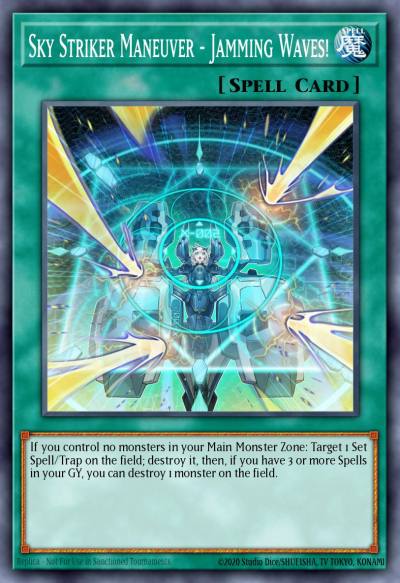Sky Striker Maneuver - Jamming Waves Common MP19-EN262 2019 Gold Sarcophagus Tin Mega Pack Yugioh card
