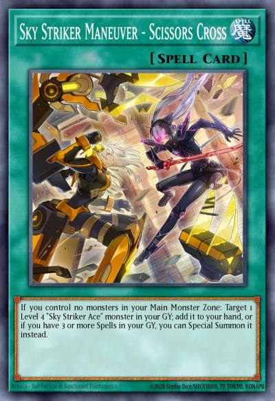 Sky Striker Maneuver - Scissors Cross Rare IGAS-EN062 Ignition Assault Yugioh card