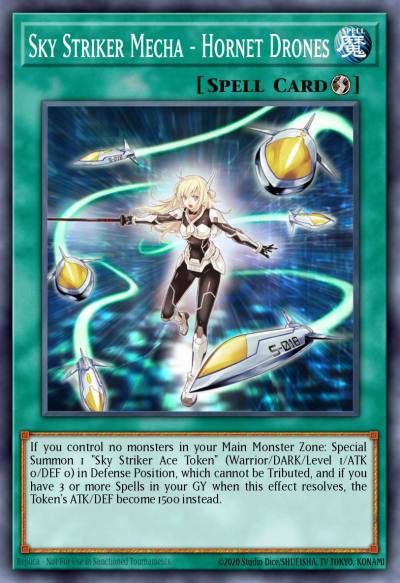 Sky Striker Mecha - Hornet Drones Common MP19-EN263 2019 Gold Sarcophagus Tin Mega Pack Yugioh card
