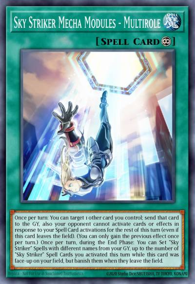 Sky Striker Mecha Modules - Multirole Common MP19-EN268 2019 Gold Sarcophagus Tin Mega Pack Yugioh card