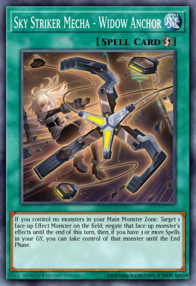 Sky Striker Mecha - Widow Anchor Ultra Rare MP19-EN264 2019 Gold Sarcophagus Tin Mega Pack Yugioh card