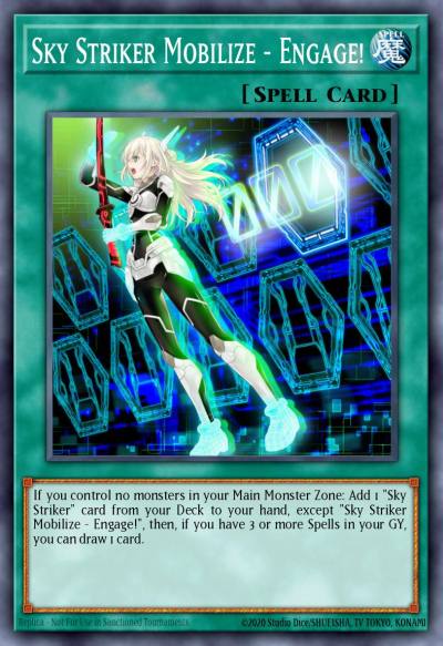 Sky Striker Mobilize - Engage Ultra Rare MP19-EN260 2019 Gold Sarcophagus Tin Mega Pack Yugioh card