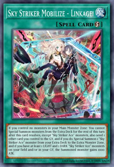 Sky Striker Mobilize - Linkage Ultra Rare MAMA-EN003 Magnificent Mavens Yugioh card