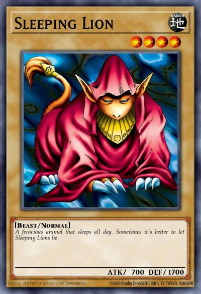 Sleeping Lion Common TP6-EN017 Tournament Pack 6 Yugioh card