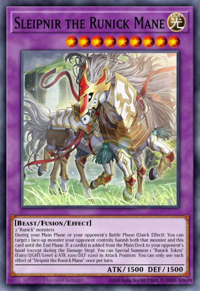 Sleipnir the Runick Mane Prismatic Secret Rare MP24-EN096 25th Anniversary Tin Dueling Mirrors Yugioh card