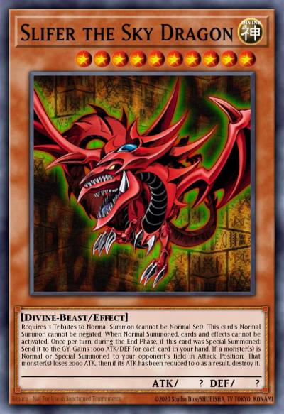 Slifer the Sky Dragon Secret Rare CT13-EN001 2016 Mega-Tins Yugioh card