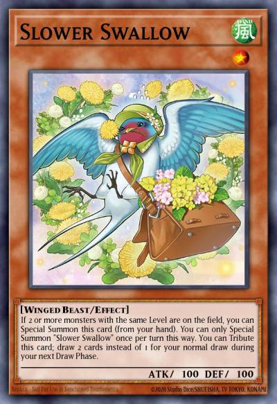 Slower Swallow Super Rare MP22-EN137 2022 Tin of the Pharaohs Gods Yugioh card