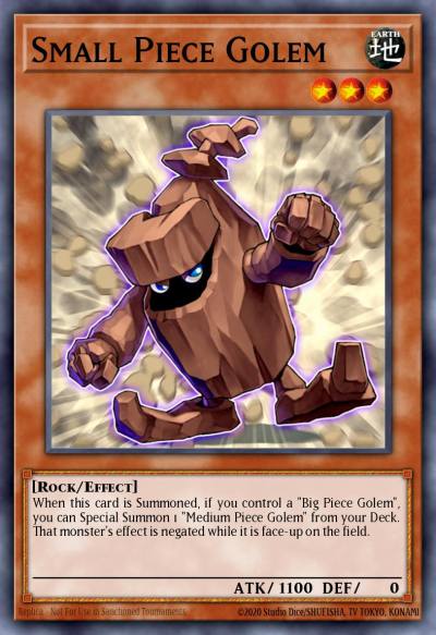 Small Piece Golem Common TDGS-EN006 The Duelist Genesis Yugioh card