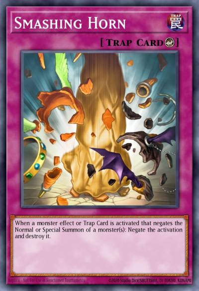 Smashing Horn Secret Rare GENF-EN089 Generation Force Yugioh card