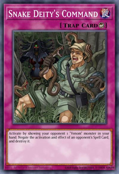 Snake Deitys Command Rare TAEV-EN068 Tactical Evolution Yugioh card