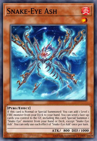 Snake-Eye Ash Prismatic Secret Rare MP24-EN110 25th Anniversary Tin Dueling Mirrors Yugioh card