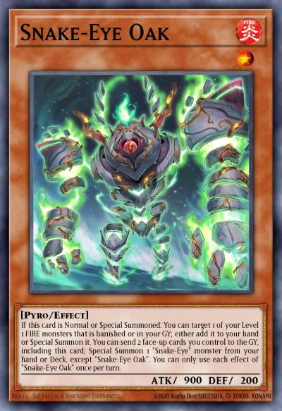 Snake-Eye Oak Prismatic Secret Rare MP24-EN111 25th Anniversary Tin Dueling Mirrors Yugioh card