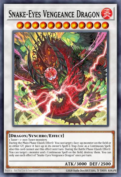 Snake-Eyes Vengeance Dragon Quarter Century Secret Rare ALIN-EN040 Alliance Insight Yugioh card
