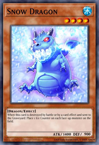 Snow Dragon Common ABYR-EN094 Abyss Rising Yugioh card