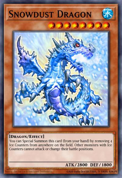 Snowdust Dragon Common ABYR-EN093 Abyss Rising Yugioh card