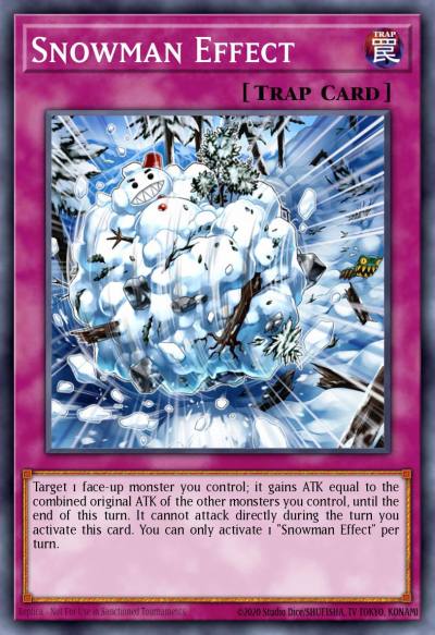 Snowman Effect Common DANE-EN079 Dark Neostorm Yugioh card