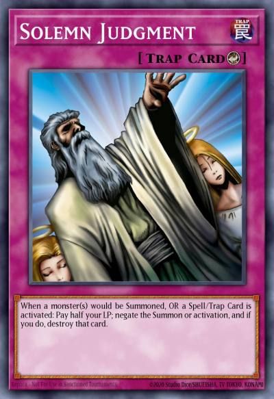 Solemn Judgment Collector's Rare RA02-EN075 25th Anniversary Rarity Collection II Yugioh card