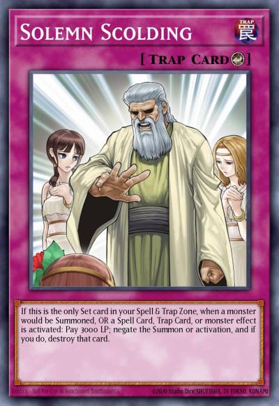 Solemn Scolding Ultra Rare MZMU-EN121 Maze of Muertos Yugioh card
