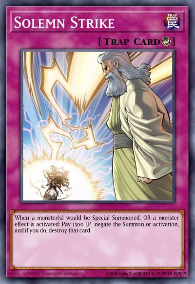 Solemn Strike Secret Rare MP16-EN231 2016 Mega-Tin Mega Pack Yugioh card