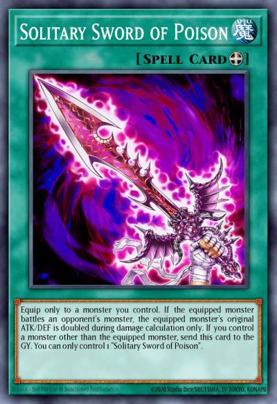 Solitary Sword of Poison Common MP19-EN123 2019 Gold Sarcophagus Tin Mega Pack Yugioh card
