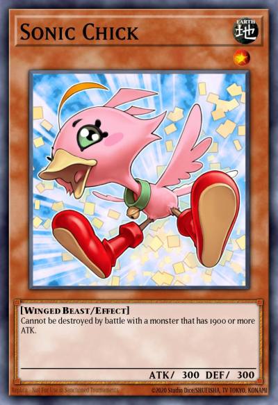 Sonic Chick Common DP10-EN001 Duelist Pack Yusei 3 Yugioh card