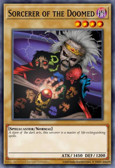 Sorcerer of the Doomed Common SDY-038 Starter Deck Yugi Yugioh card