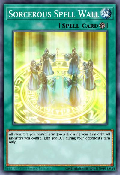 Sorcerous Spell Wall Common YS14-EN021 Super Starter Space-Time Showdown Yugioh card