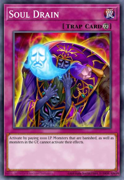Soul Drain Super Rare AP04-EN013 Astral Pack Four Yugioh card