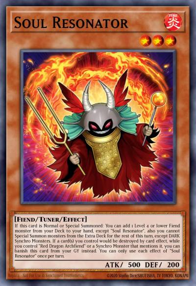 Soul Resonator Ultra Rare SDCK-EN001 Structure Deck The Crimson King Yugioh card