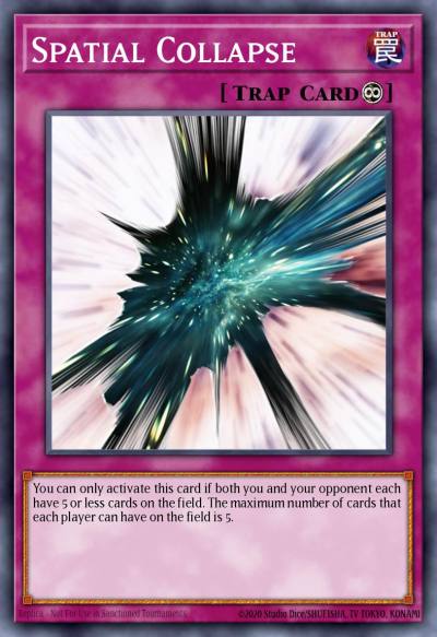 Spatial Collapse Common DR2-EN051 Dark Revelation Volume 2 Yugioh card