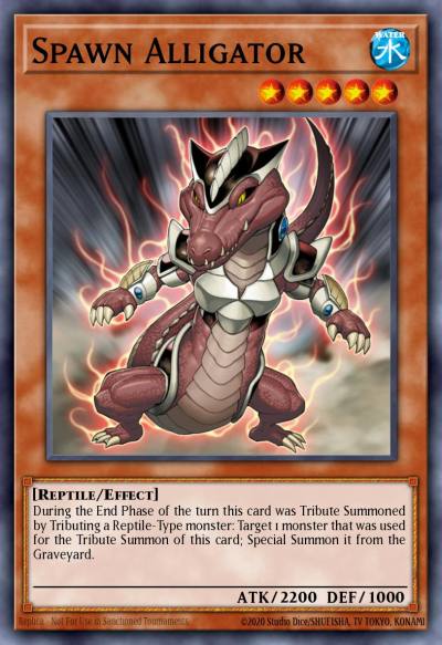Spawn Alligator Ultra Rare LC02-EN009 Legendary Collection 2 The Duel Academy Years Yugioh card