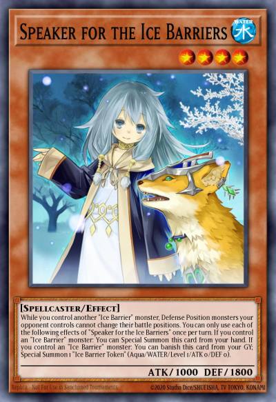 Speaker for the Ice Barriers Ultra Rare SDFC-EN003 Structure Deck Freezing Chains Yugioh card