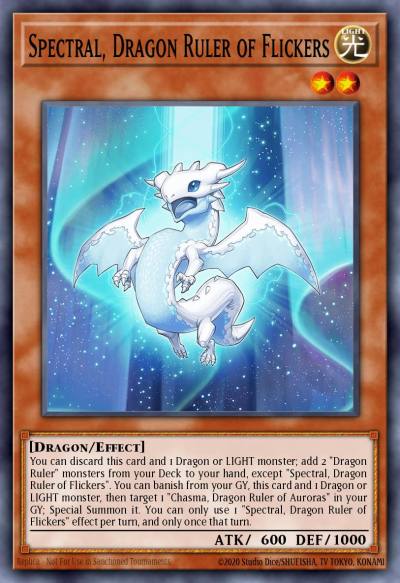 Spectral Dragon Ruler of Flickers Quarter Century Secret Rare ALIN-EN018 Alliance Insight Yugioh card