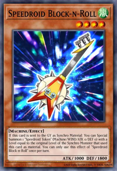 Speedroid Block-n-Roll Common MP21-EN161 2021 Tin of Ancient Battles Yugioh card