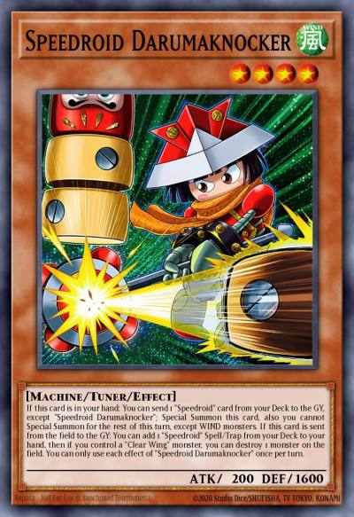 Speedroid Darumaknocker New LAVD-ENS15 Legendary Arc-V Decks Yugioh card