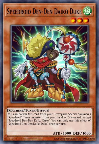 Speedroid Den-Den Daiko Duke Rare MP17-EN004 2017 Mega-Tin Mega Pack Yugioh card
